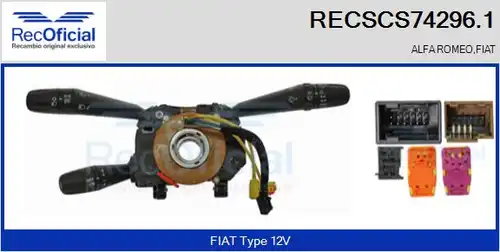 превключвател на кормилната колона RECOFICIAL RECSCS74296.1