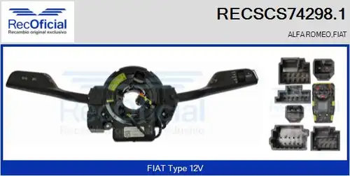 превключвател на кормилната колона RECOFICIAL RECSCS74298.1