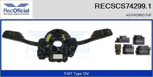 превключвател на кормилната колона RECOFICIAL RECSCS74299.1