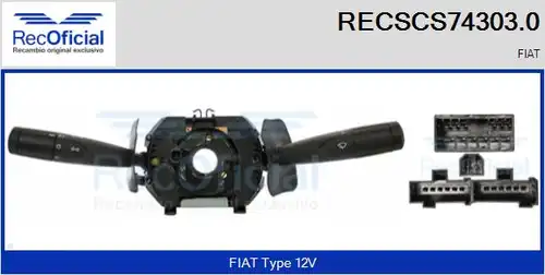 превключвател на кормилната колона RECOFICIAL RECSCS74303.0