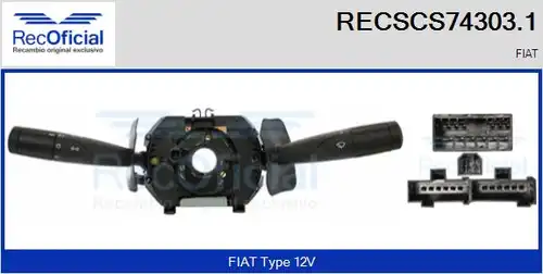 превключвател на кормилната колона RECOFICIAL RECSCS74303.1