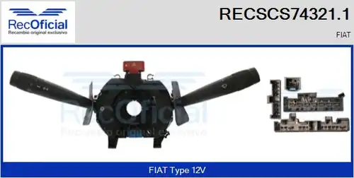 превключвател на кормилната колона RECOFICIAL RECSCS74321.1