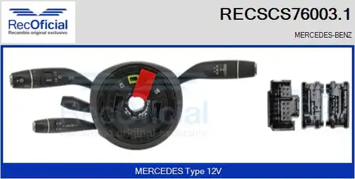 превключвател на кормилната колона RECOFICIAL RECSCS76003.1