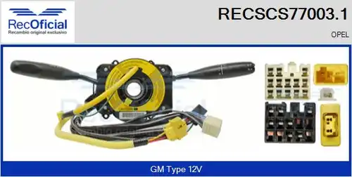 превключвател на кормилната колона RECOFICIAL RECSCS77003.1