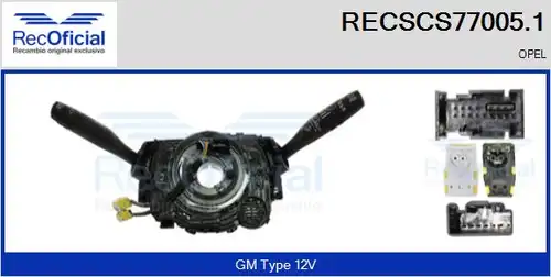 превключвател на кормилната колона RECOFICIAL RECSCS77005.1