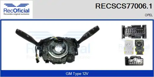 превключвател на кормилната колона RECOFICIAL RECSCS77006.1