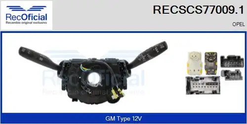 превключвател на кормилната колона RECOFICIAL RECSCS77009.1