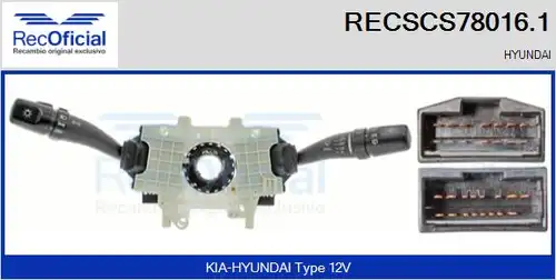 превключвател на кормилната колона RECOFICIAL RECSCS78016.1