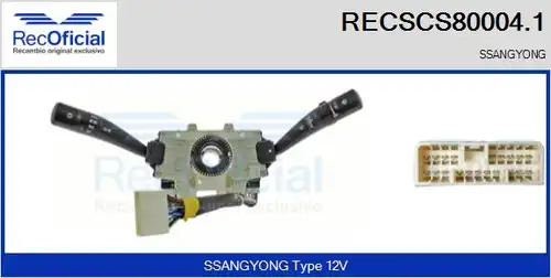 превключвател на кормилната колона RECOFICIAL RECSCS80004.1