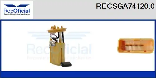 горивопроводен елемент (горивна помпа+сонда) RECOFICIAL RECSGA74120.0