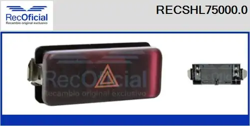 ключ за аварийни мигачи RECOFICIAL RECSHL75000.0