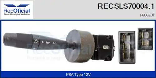 превключвател на кормилната колона RECOFICIAL RECSLS70004.1