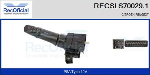 превключвател на кормилната колона RECOFICIAL RECSLS70029.1