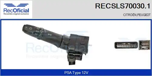 превключвател на кормилната колона RECOFICIAL RECSLS70030.1