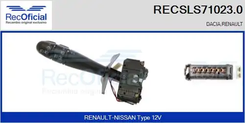 превключвател на кормилната колона RECOFICIAL RECSLS71023.0