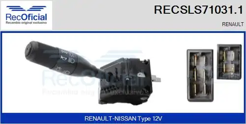 превключвател на кормилната колона RECOFICIAL RECSLS71031.1