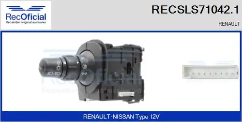 превключвател на кормилната колона RECOFICIAL RECSLS71042.1