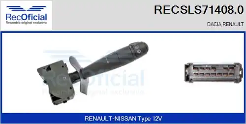 превключвател на кормилната колона RECOFICIAL RECSLS71408.0