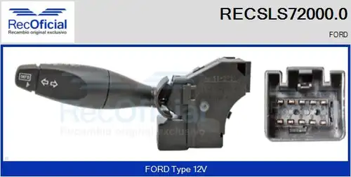 превключвател на кормилната колона RECOFICIAL RECSLS72000.0