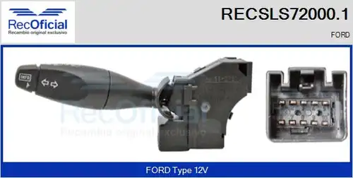 превключвател на кормилната колона RECOFICIAL RECSLS72000.1