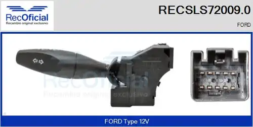 превключвател на кормилната колона RECOFICIAL RECSLS72009.0