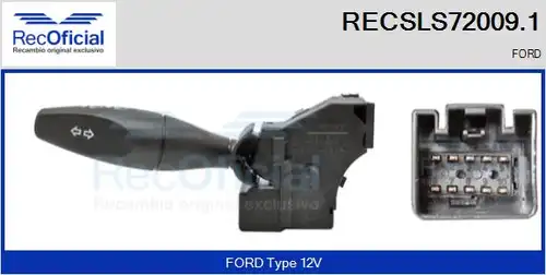 превключвател на кормилната колона RECOFICIAL RECSLS72009.1