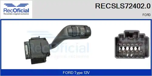 превключвател на кормилната колона RECOFICIAL RECSLS72402.0