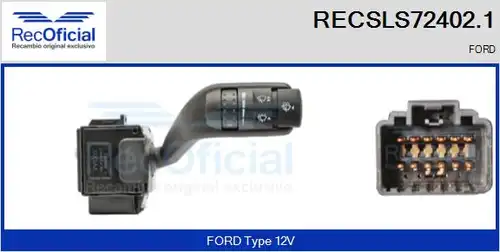 превключвател на кормилната колона RECOFICIAL RECSLS72402.1