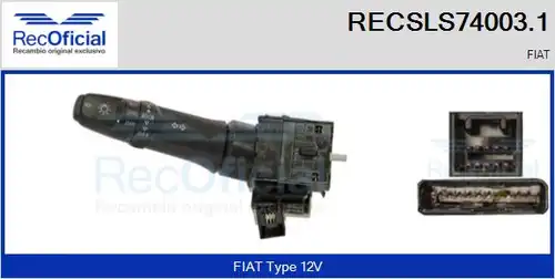 превключвател на кормилната колона RECOFICIAL RECSLS74003.1