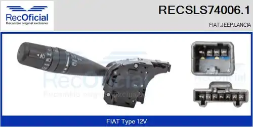 превключвател на кормилната колона RECOFICIAL RECSLS74006.1