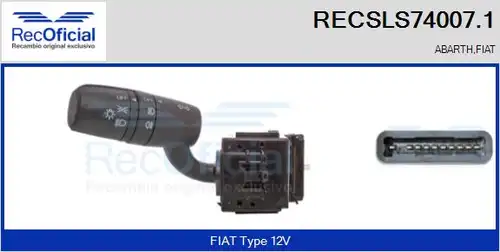 превключвател на кормилната колона RECOFICIAL RECSLS74007.1