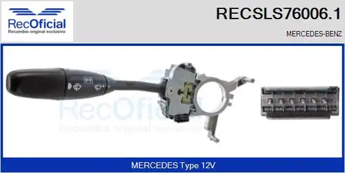 превключвател на кормилната колона RECOFICIAL RECSLS76006.1