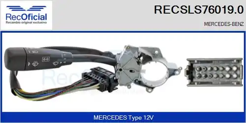 превключвател на кормилната колона RECOFICIAL RECSLS76019.0