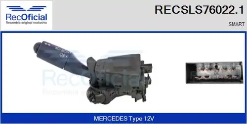 превключвател на кормилната колона RECOFICIAL RECSLS76022.1