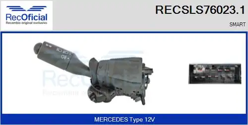 превключвател на кормилната колона RECOFICIAL RECSLS76023.1