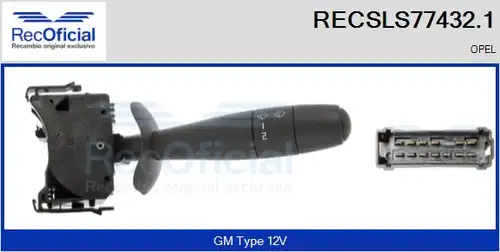 превключвател на кормилната колона RECOFICIAL RECSLS77432.1