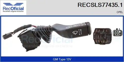 превключвател на кормилната колона RECOFICIAL RECSLS77435.1