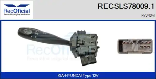 превключвател на кормилната колона RECOFICIAL RECSLS78009.1