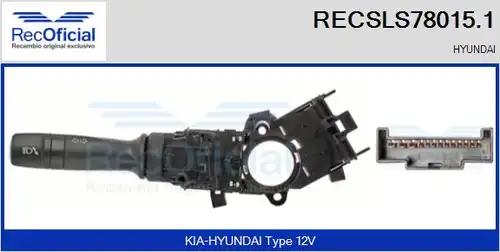 превключвател на кормилната колона RECOFICIAL RECSLS78015.1