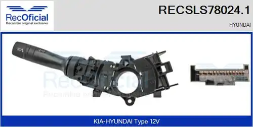 превключвател на кормилната колона RECOFICIAL RECSLS78024.1