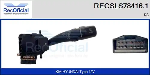 превключвател на кормилната колона RECOFICIAL RECSLS78416.1