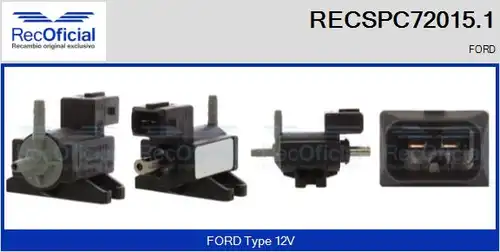 преобразувател на налягане, регулиране на изпускателната сис RECOFICIAL RECSPC72015.1