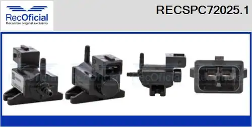 преобразувател на налягане, регулиране на изпускателната сис RECOFICIAL RECSPC72025.1