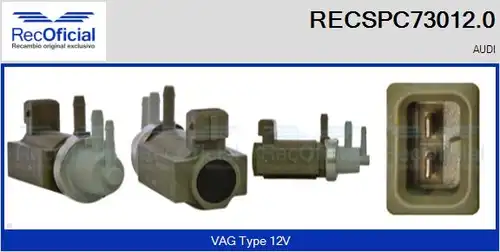 преобразувател на налягане, регулиране на изпускателната сис RECOFICIAL RECSPC73012.0