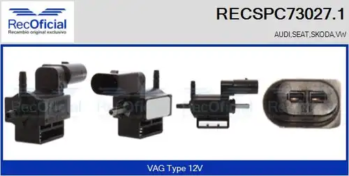 преобразувател на налягане, регулиране на изпускателната сис RECOFICIAL RECSPC73027.1