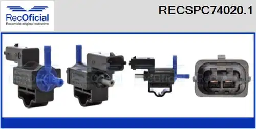 преобразувател на налягане, регулиране на изпускателната сис RECOFICIAL RECSPC74020.1