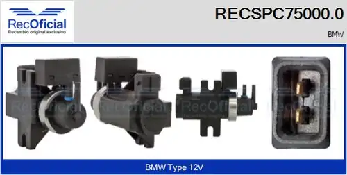 преобразувател на налягане, регулиране на изпускателната сис RECOFICIAL RECSPC75000.0