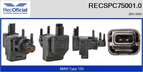 преобразувател на налягане, регулиране на изпускателната сис RECOFICIAL RECSPC75001.0