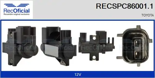 преобразувател на налягане, регулиране на изпускателната сис RECOFICIAL RECSPC86001.1