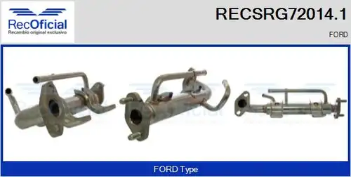 Охладител, ЕГР система RECOFICIAL RECSRG72014.1